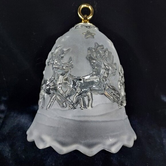 Mikasa Other - Mikasa Frosted Crystal Christmas Bell Silent Night Scene 5 1/4" Tall Germany